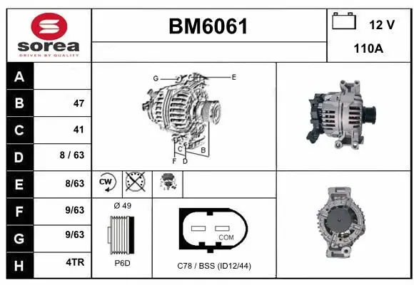 Alternator (BM6061)