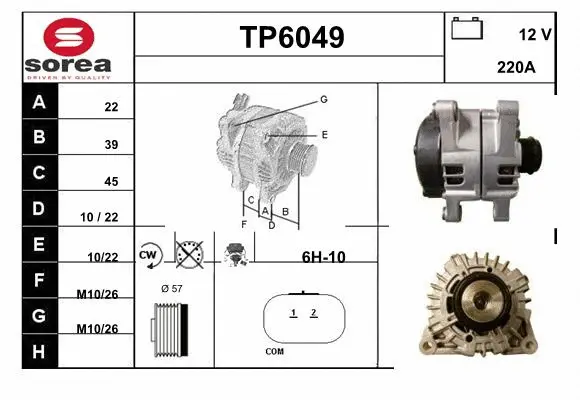 Alternator (TP6049)
