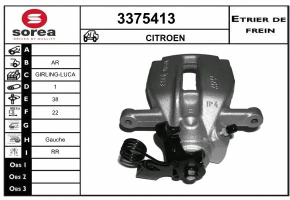Brake Caliper (3375413)