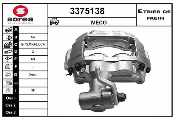 Brake Caliper (3375138)