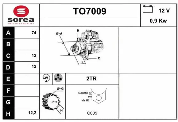 Starter (TO7009)
