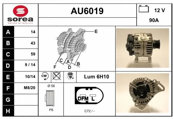 Alternator (AU6019)