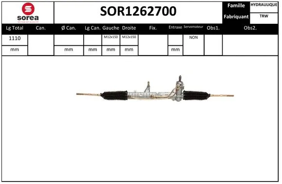 Steering Gear (SOR1262700)