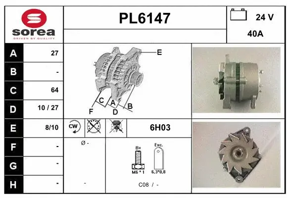 Alternator (PL6147)