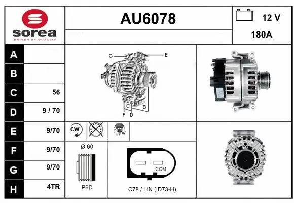 Alternator (AU6078)