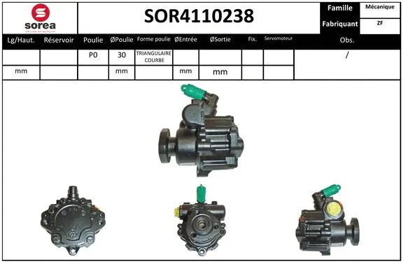 Hydraulic Pump, steering (SOR4110238)