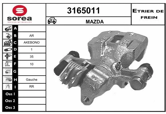 Brake Caliper (3165011)
