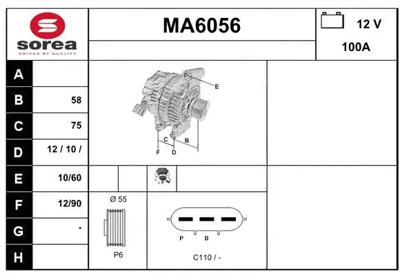 Alternator (MA6056)