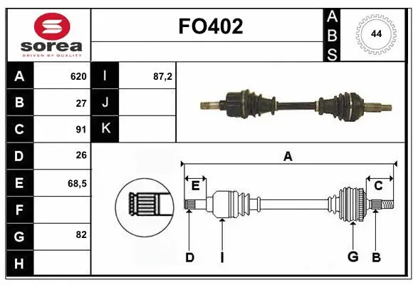 Drive Shaft (FO402)