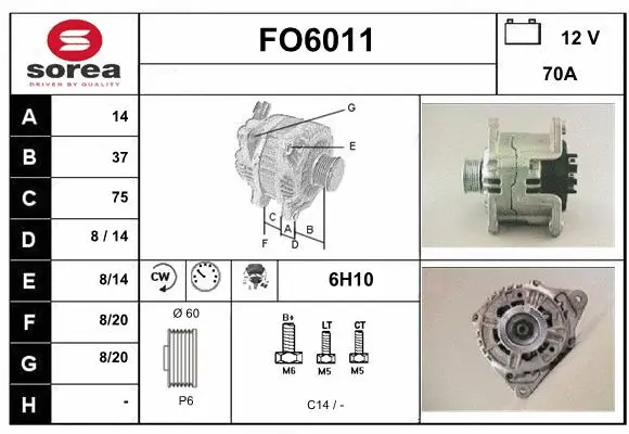 Alternator (FO6011)
