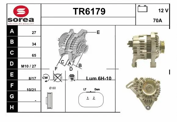 Alternator (TR6179)