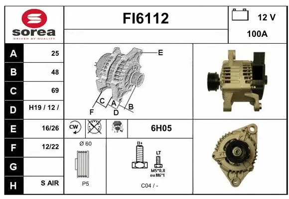Alternator (FI6112)
