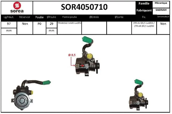 Hydraulic Pump, steering (SOR4050710)