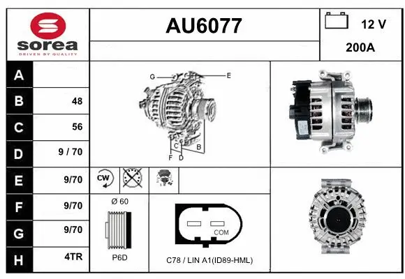Alternator (AU6077)
