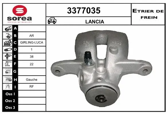 Brake Caliper (3377035)