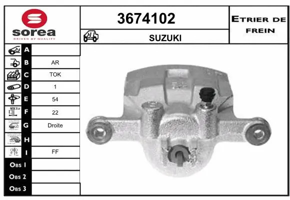 Brake Caliper (3674102)