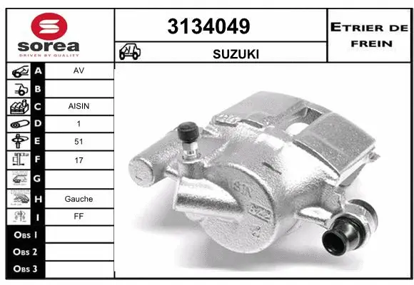 Brake Caliper (3134049)