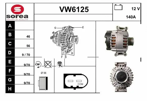 Alternator (VW6125)