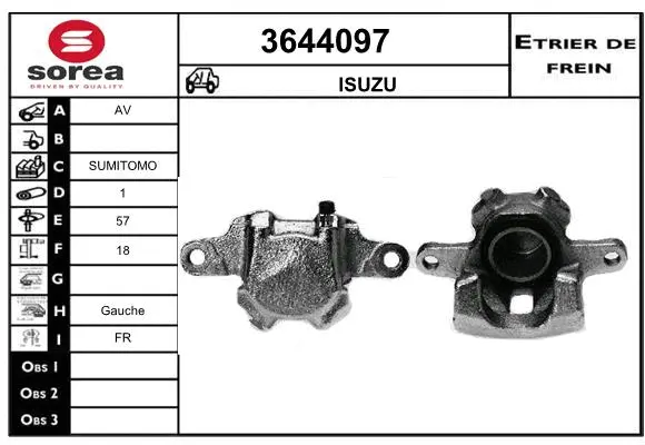 Brake Caliper (3644097)