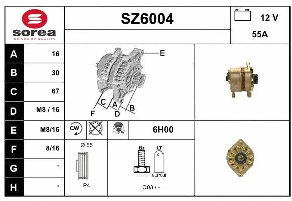 Alternator (SZ6004)