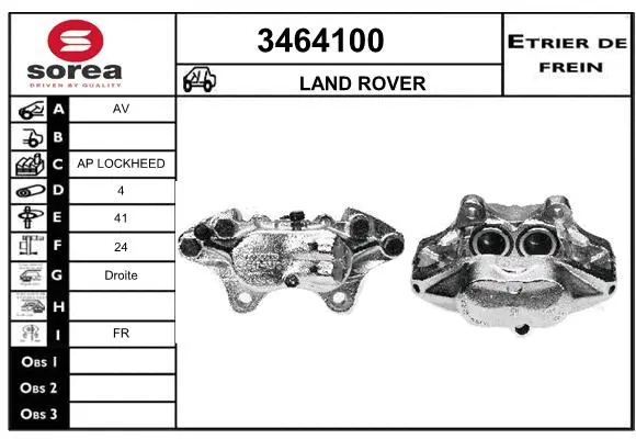 Brake Caliper (3464100)