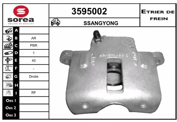 Brake Caliper (3595002)