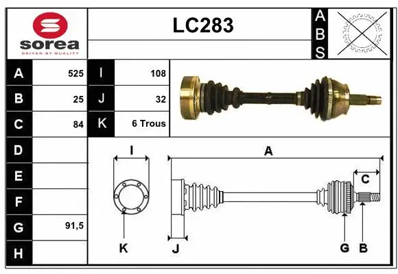 Drive Shaft (LC283)