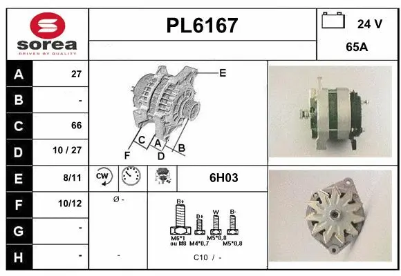 Alternator (PL6167)