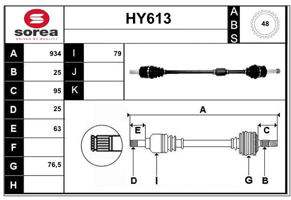 Drive Shaft (HY613)
