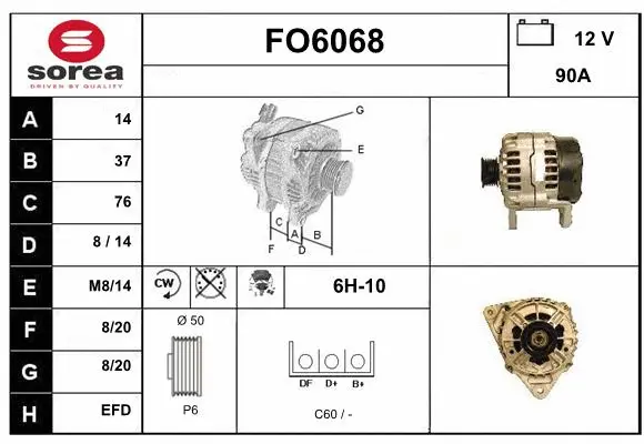 Alternator (FO6068)
