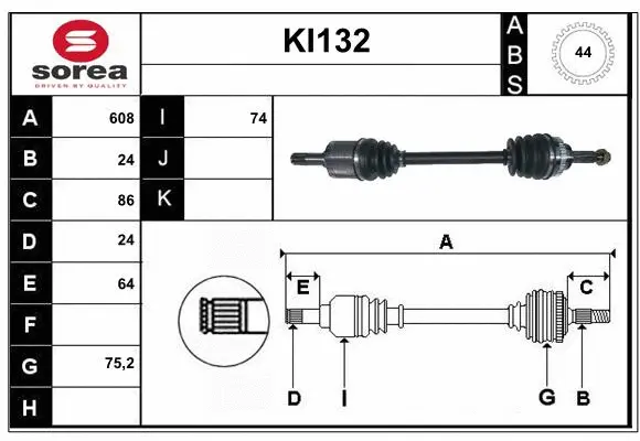 Drive Shaft (KI132)