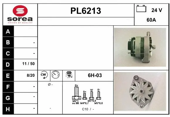 Alternator (PL6213)