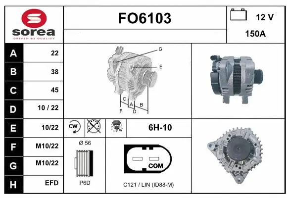 Alternator (FO6103)