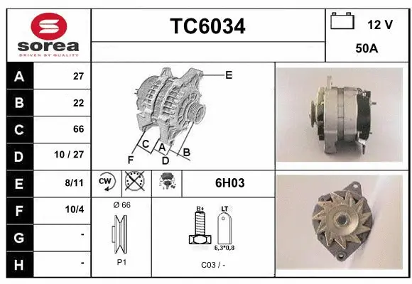 Alternator (TC6034)