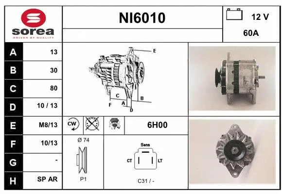 Alternator (NI6010)