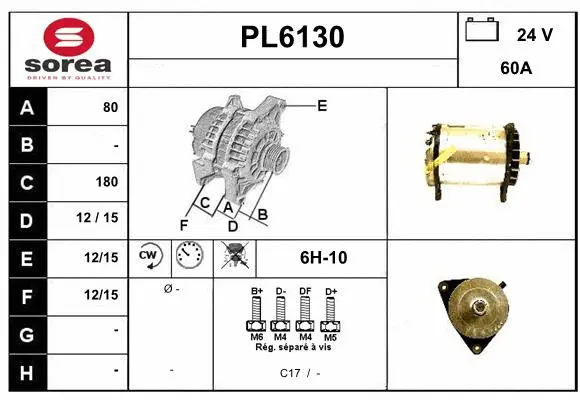 Alternator (PL6130)