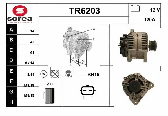Alternator (TR6203)