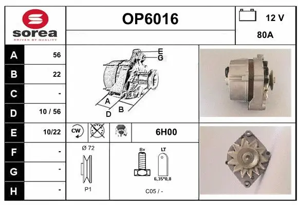 Alternator (OP6016)