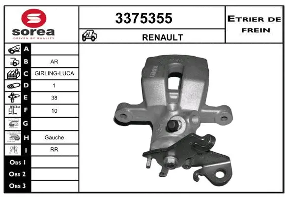 Brake Caliper (3375355)