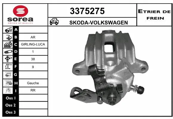 Brake Caliper (3375275)