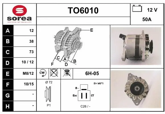 Alternator (TO6010)