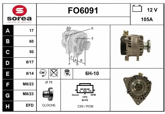 Alternator (FO6091)