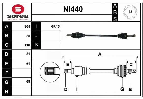 Drive Shaft (NI440)