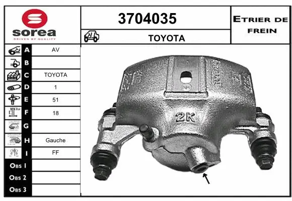 Brake Caliper (3704035)