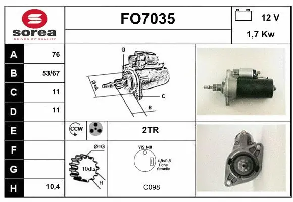 Starter (FO7035)