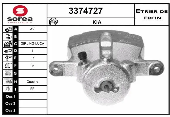 Brake Caliper (3374727)