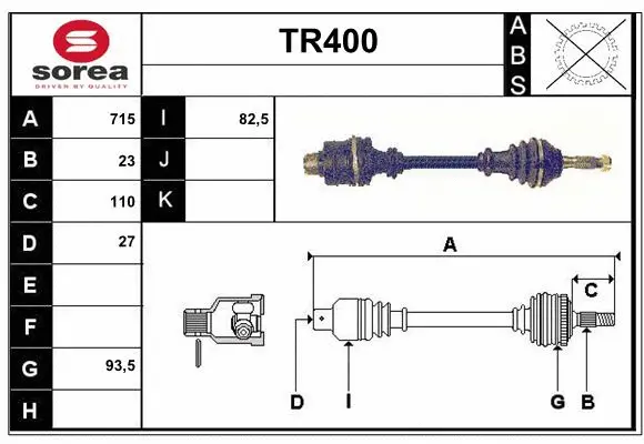 Drive Shaft (TR400)