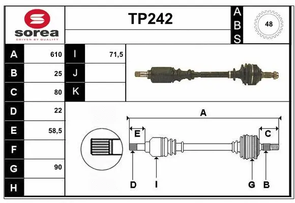 Drive Shaft (TP242)