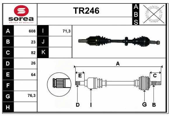 Drive Shaft (TR246)
