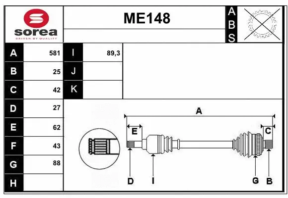 Drive Shaft (ME148)